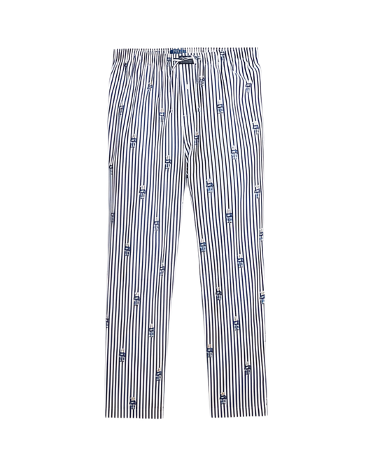 Polo Bear Striped Cotton Pyjama Trouser