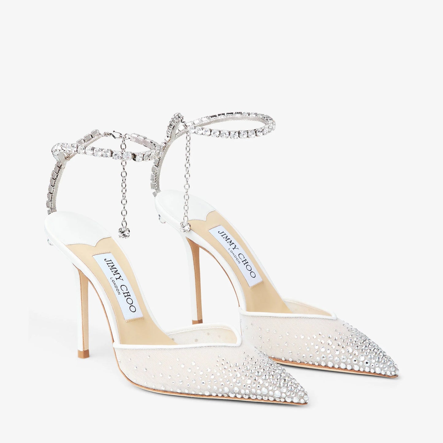 Saeda 100

White Mesh Crystal Pumps