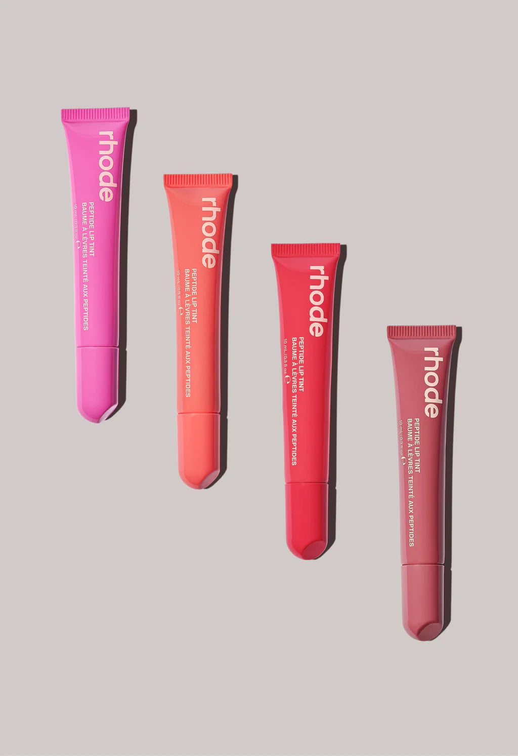 the summer peptide lip tints
ALL FOUR LIMITED EDITION SHADES