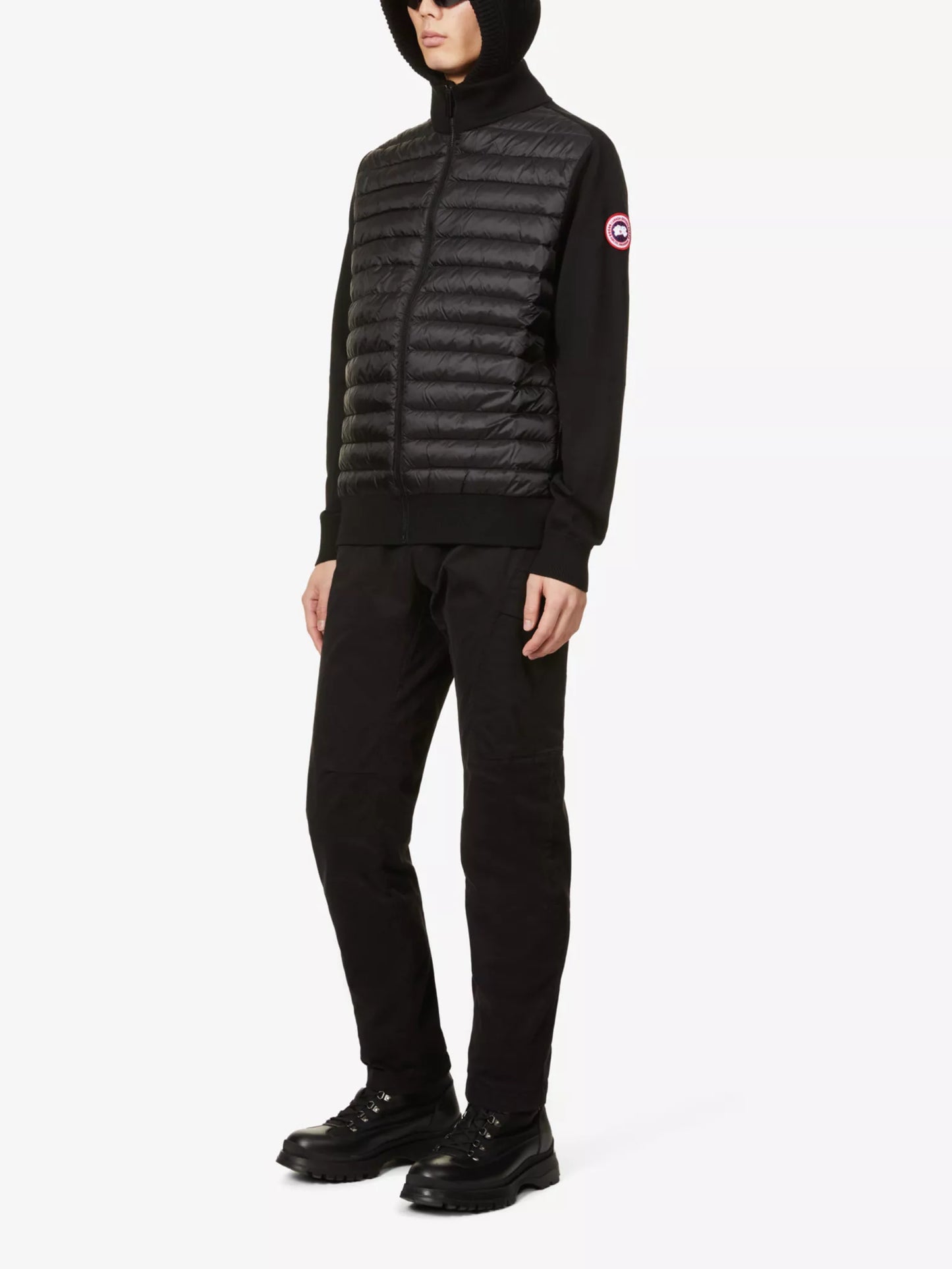 CANADA GOOSE
High-neck padded wool and shell-down jacket