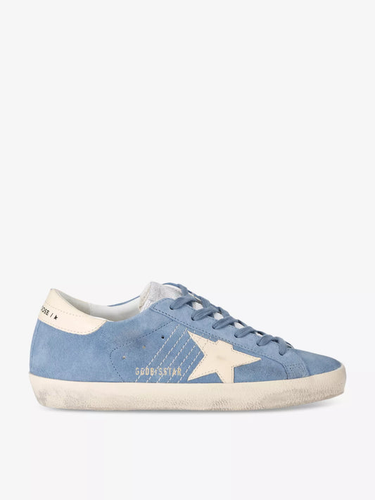 GOLDEN GOOSE
Women's Superstar 5086 star-embroidered leather low-top trainers