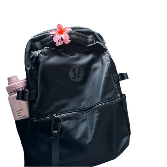 lulu lemon set - backpack + waterbottle