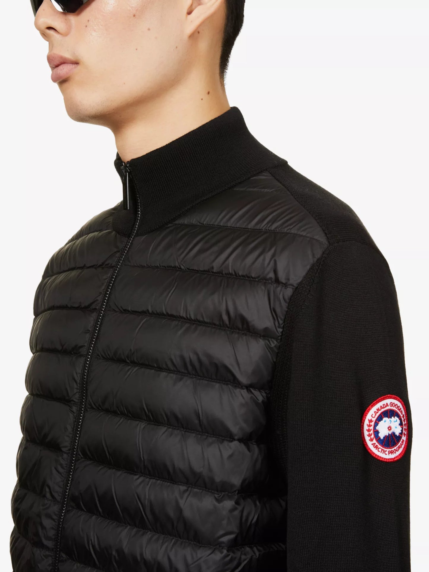 CANADA GOOSE
High-neck padded wool and shell-down jacket