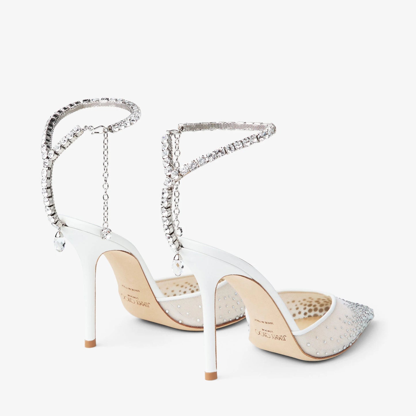 Saeda 100

White Mesh Crystal Pumps