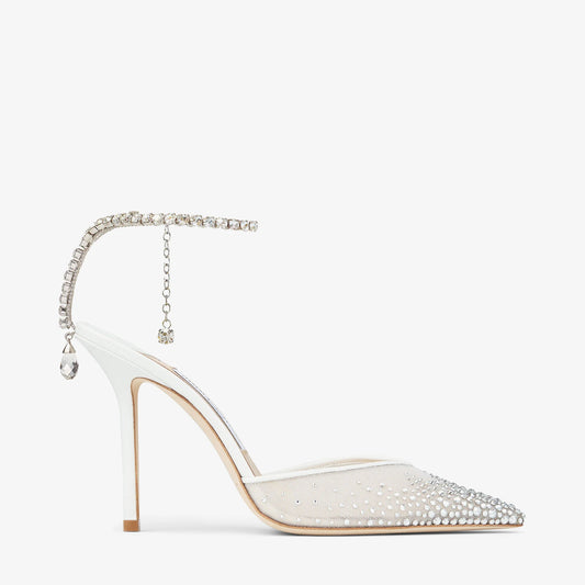 Saeda 100

White Mesh Crystal Pumps