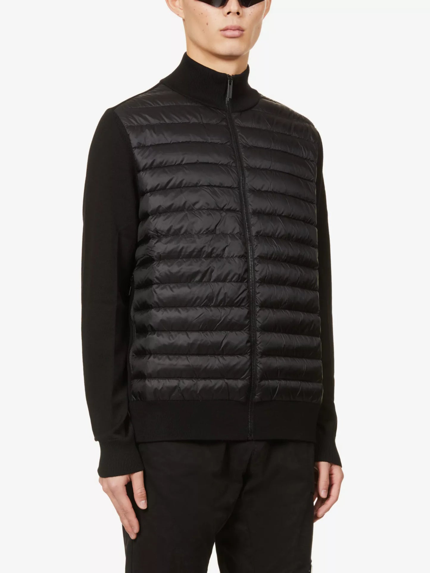 CANADA GOOSE
High-neck padded wool and shell-down jacket