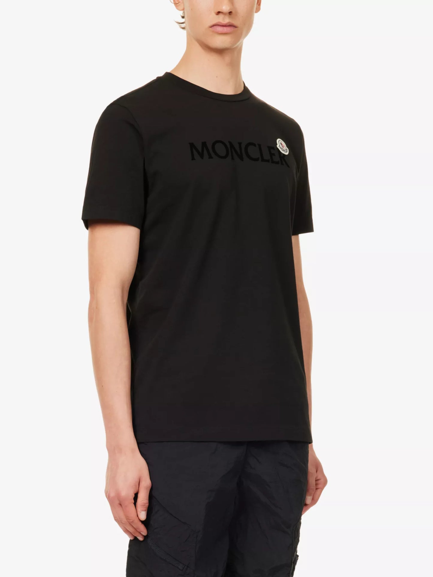 MONCLER
Logo-embroidered short-sleeve cotton-jersey T-shirt