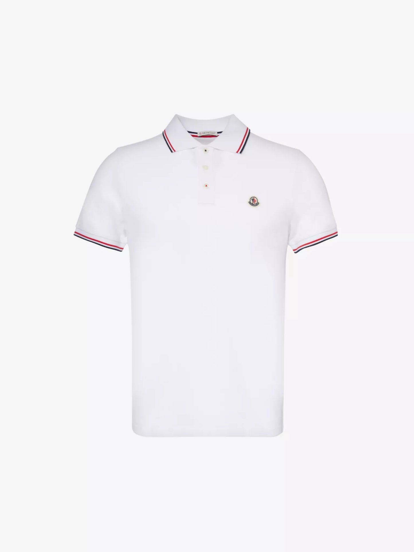 MONCLER
Brand-patch split-hem cotton-piqué polo shirt