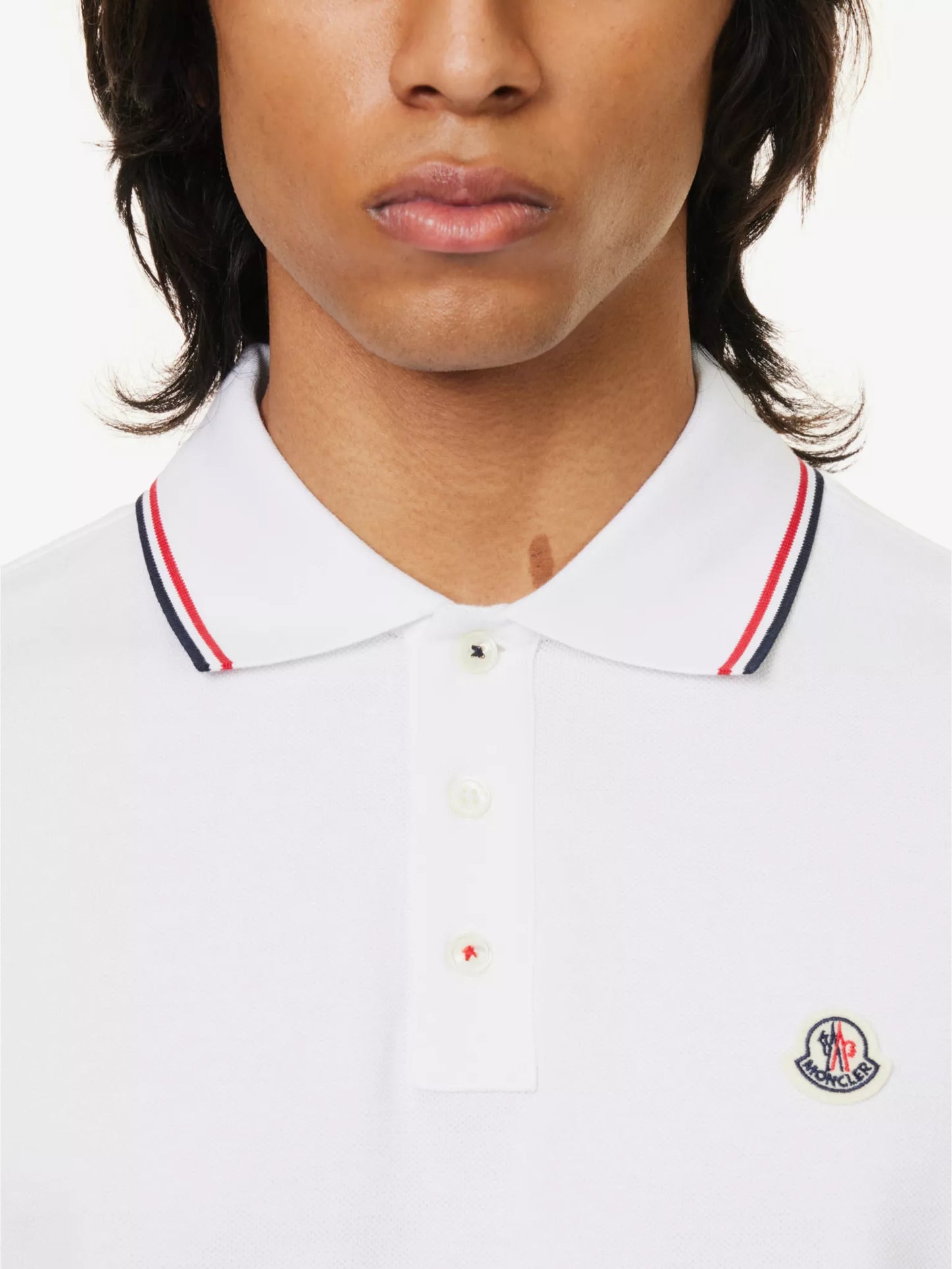 MONCLER
Brand-patch split-hem cotton-piqué polo shirt