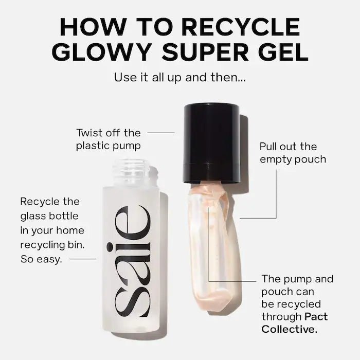 Saie Glowy Super Gel Lightweight Dewy Multipurpose Illuminator - Standard Size