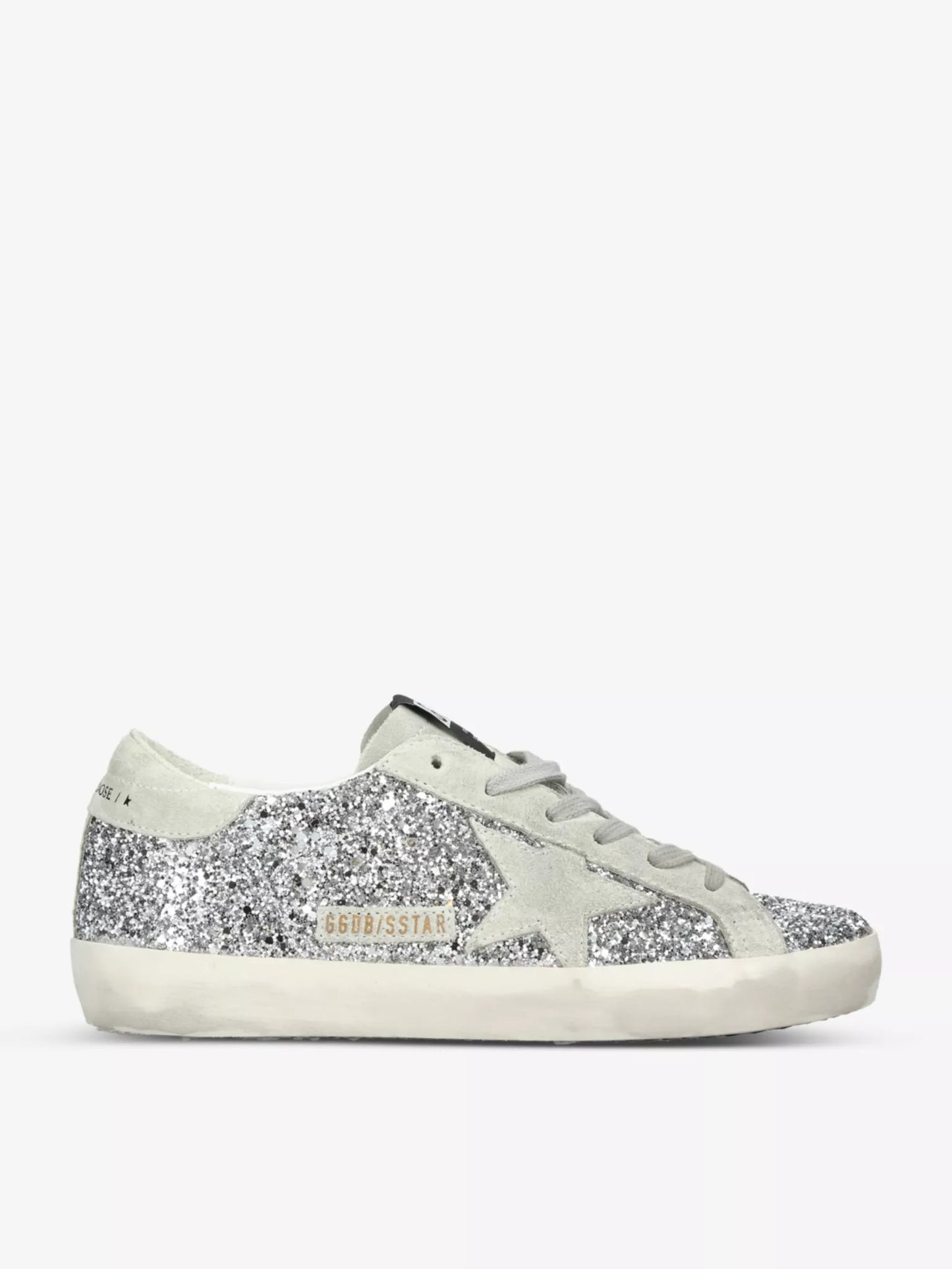 GOLDEN GOOSE
Super Star suede-star glitter-embellished trainers