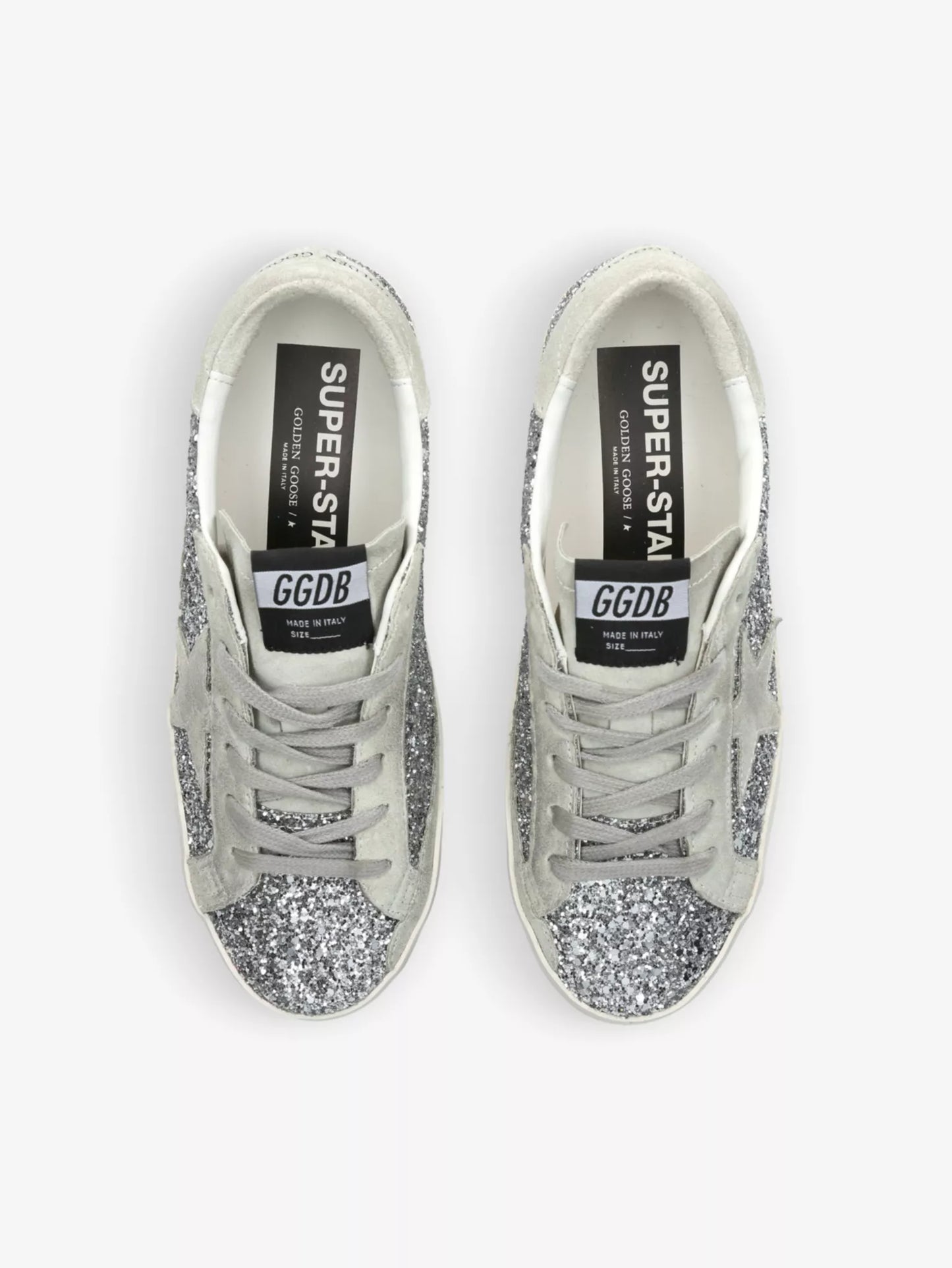 GOLDEN GOOSE
Super Star suede-star glitter-embellished trainers